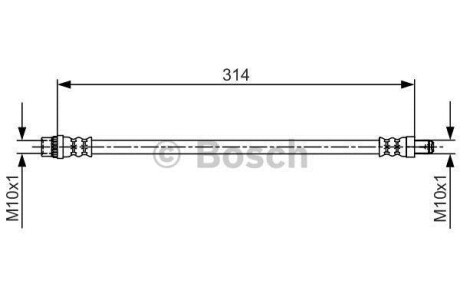 Тормозной шланг BOSCH 1 987 481 718