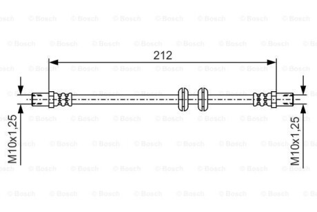 Тормозной шланг BOSCH 1 987 481 A51