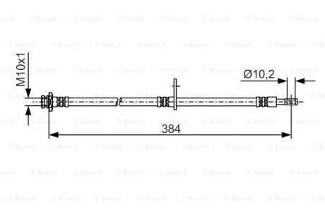 Тормозной шланг BOSCH 1 987 481 A54