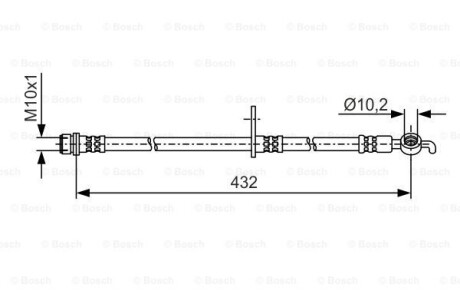 Тормозной шланг BOSCH 1 987 481 A57