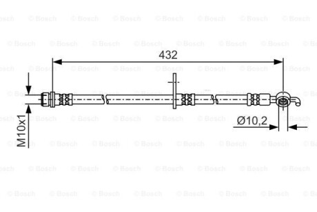 Тормозной шланг BOSCH 1 987 481 A58