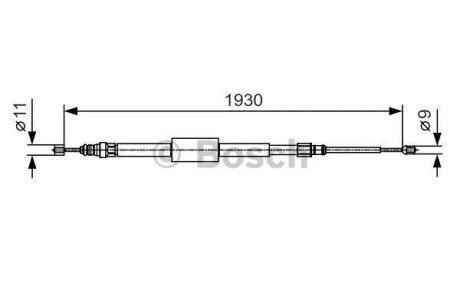 Трос ручника BOSCH 1 987 482 011