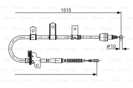 Трос ручника BOSCH 1 987 482 098