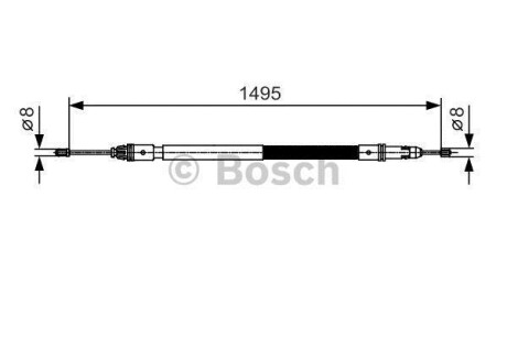 Трос ручника BOSCH 1 987 482 118