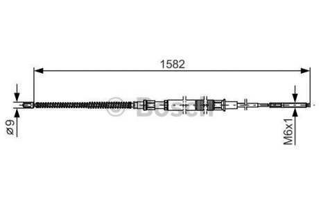 Трос ручника BOSCH 1 987 482 124