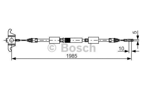 Трос ручника BOSCH 1 987 482 128