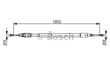 Трос ручника BOSCH 1 987 482 317