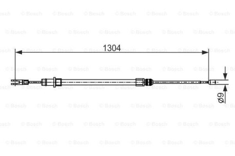 Трос ручника BOSCH 1 987 482 431