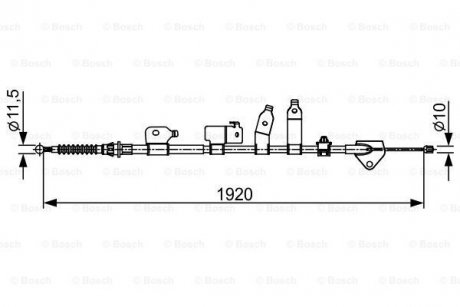 Трос зупиночних гальм BOSCH 1 987 482 438