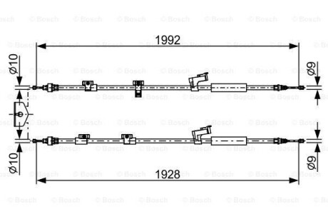 Трос ручника BOSCH 1 987 482 494