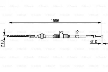 Трос зупиночних гальм BOSCH 1 987 482 520