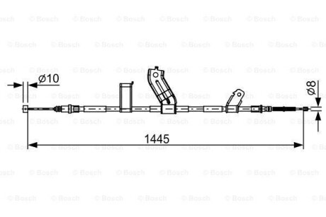 Трос ручника, правый BOSCH 1 987 482 523