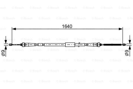 Трос ручника BOSCH 1 987 482 638