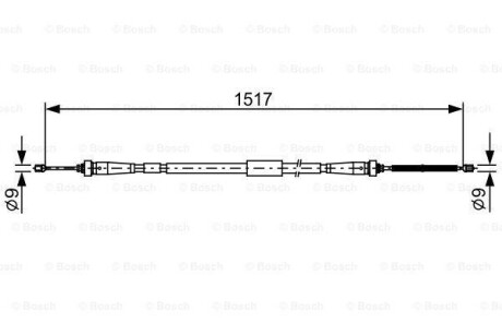 Трос ручника BOSCH 1 987 482 639