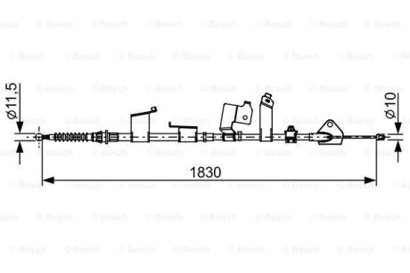 Трос ручника BOSCH 1 987 482 652