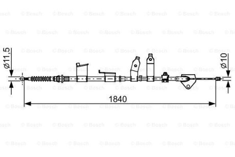 Трос ручника BOSCH 1 987 482 653