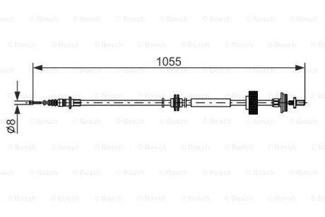 Трос ручника BOSCH 1 987 482 791