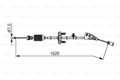 Трос гальмiвний BOSCH 1987482795