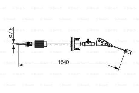 Трос ручника BOSCH 1 987 482 798