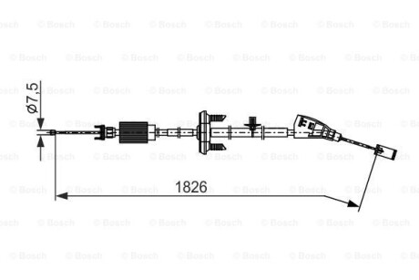 Трос ручника BOSCH 1 987 482 799