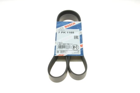 Ремень генератора Nissan Micra/Note 1.2 10- (7PK1165) BOSCH 1 987 945 709