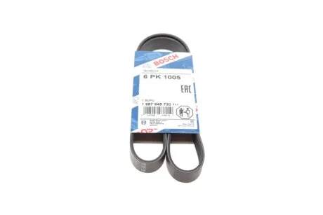 Ремінь генератора VW Caddy IV/V 15-/T7 2.0 TSi 21- (6PK1005) BOSCH 1 987 945 730