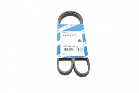 Ремінь генератора Renault Twingo 1.2 93-96 (4PK1165) BOSCH 1 987 946 008