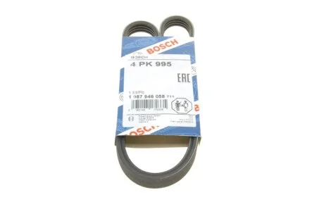 Ремінь генератора Renault Kangoo 1.4i 97- (4PK995) BOSCH 1 987 946 058