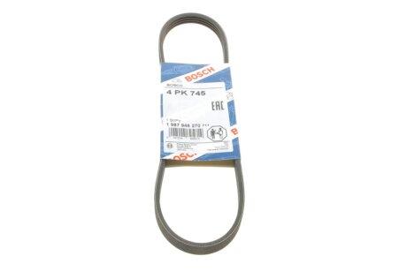 Ремінь генератора Renault Twingo 1.2 07- (4PK745) BOSCH 1 987 946 270