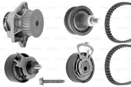 Ремень ГРМ, комплект с водяным насосом BOSCH 1 987 946 412