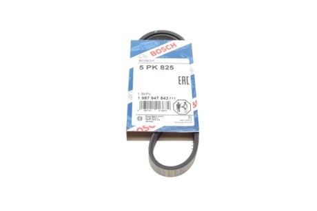 Ремінь генератора Fiat Ducato 1.9D/TD 94-02 (5PK825) BOSCH 1 987 947 843