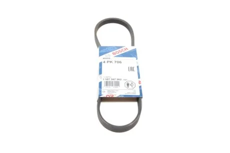 Ремінь генератора Fiat Punto 93-99 (4PK706) BOSCH 1 987 947 962