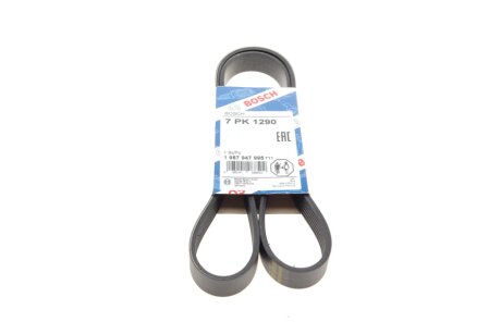 Ремінь генератора Ford Galaxy 2.8i V6/VW Golf III/Passat/Sharan 2.8 VR6 95-00 (7PK1290) BOSCH 1 987 947 995