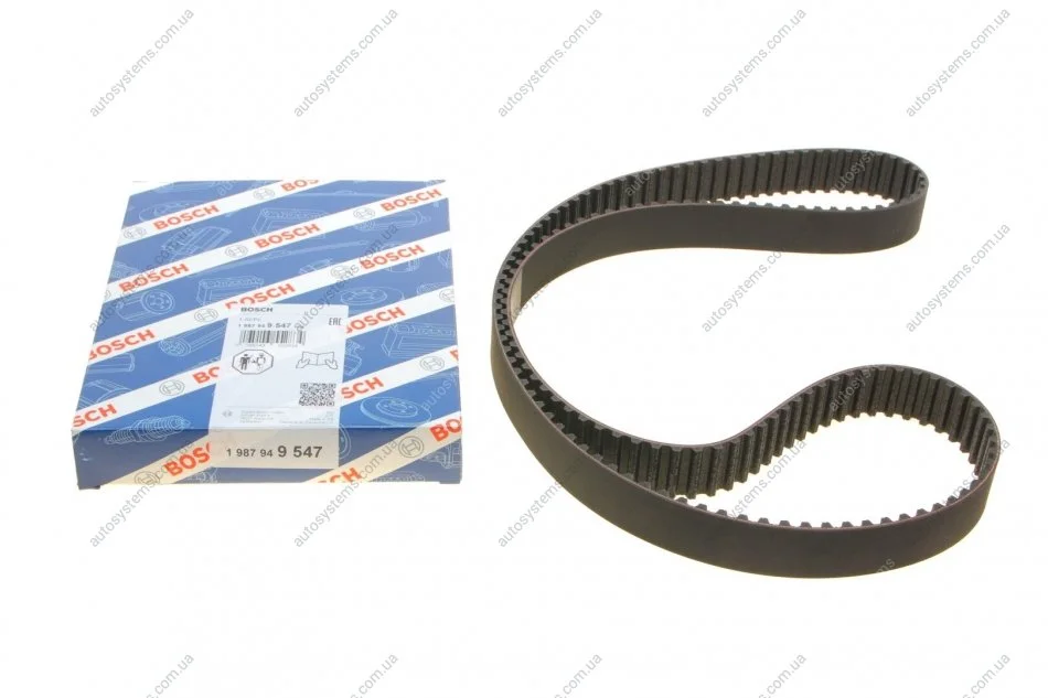 Ремінь ГРМ Fiat Ducato 2.5D -02/Citroen Jumper 2.8JTD 00-/Renault Master 2.8DTI 98-01 (30x152z) BOSCH 1 987 949 547 (фото 1)
