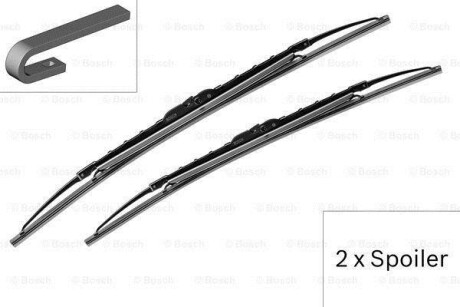 Комплект щеток стеклоочистителя каркасных Twin Spoiler 650/575 BOSCH 3 397 118 327