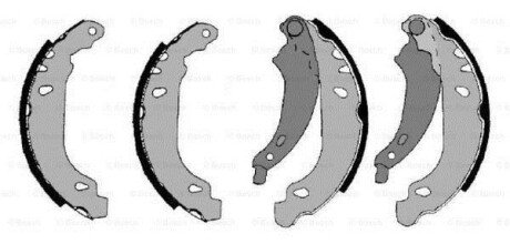 Колодки гальмівні (задні) Renault Clio II/Symbol I/Logan I (барабанні) (180x42) BOSCH F 026 004 556