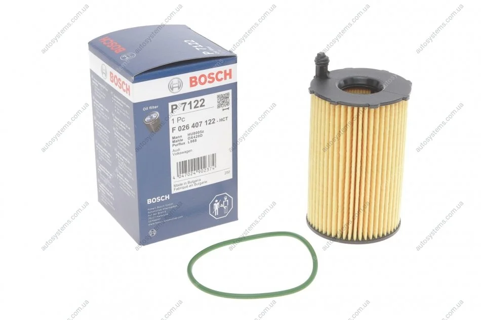 Фильтр масляний BOSCH F 026 407 122 (фото 1)
