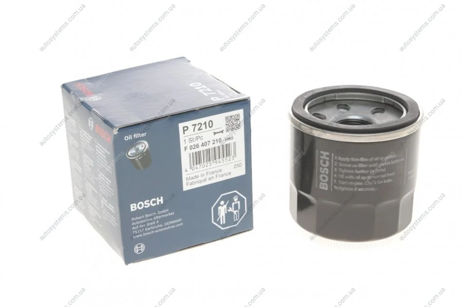 Фильтр масляний BOSCH F 026 407 210 (фото 1)