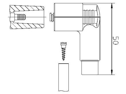 Наконечник провода высоковольтного BREMI 10206W1H