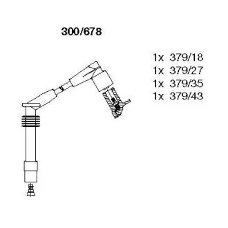 Комплект проводів високої напруги BREMI 300678