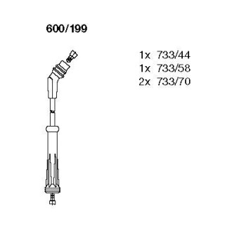 Провода высоковольтные, комплект BREMI 600/199