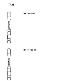 Провода высоковольтные, комплект BREMI 7A15