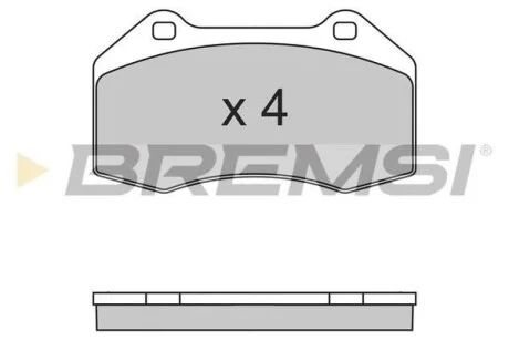 Тормозные колодки дисковые, комплект BREMSI BP3355
