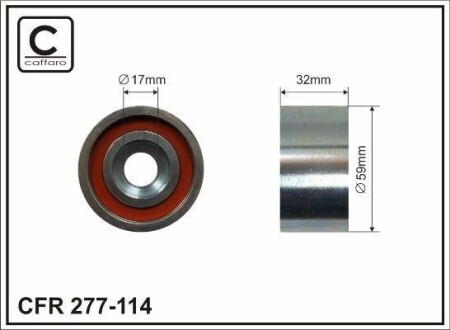 Ролик ремня ГРМ CAFFARO 277-114