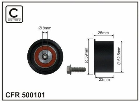 Ролик ремня ГРМ CAFFARO 500101