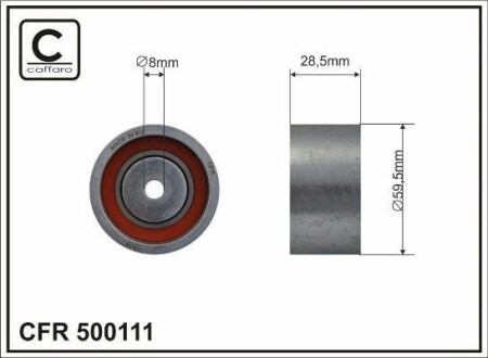 Ролик ремня ГРМ CAFFARO 500111