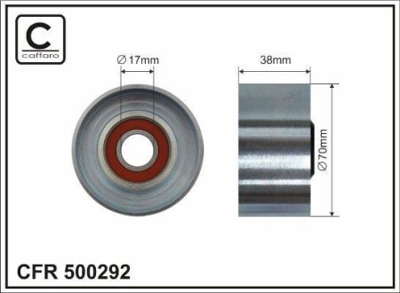 Натяжитель ремня генератора CAFFARO 500292