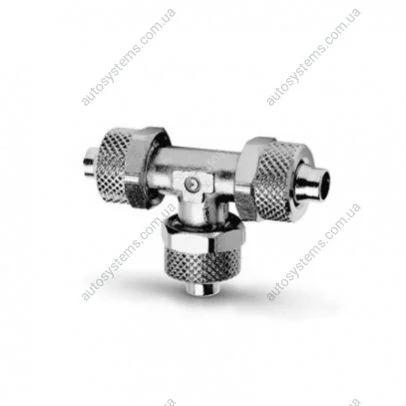 Фитинг тройник металл 3X D8MM аварийная гайка внутренняя D6MM CAMOZZI-TRUCK 1540 8/6 (фото 1)