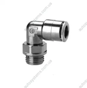 Фитинг угловой D8MM аварийное 1/4" резьба наружная CAMOZZI-TRUCK 6522 8-1/4 (фото 1)