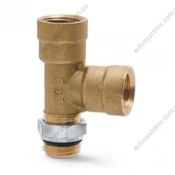 Фітинг трійник вертикальний M22X1.5MM різьба зовнішня 2XM22X1.5MM різьба внутрішня CAMOZZI-TRUCK D2072 22x22 (фото 1)